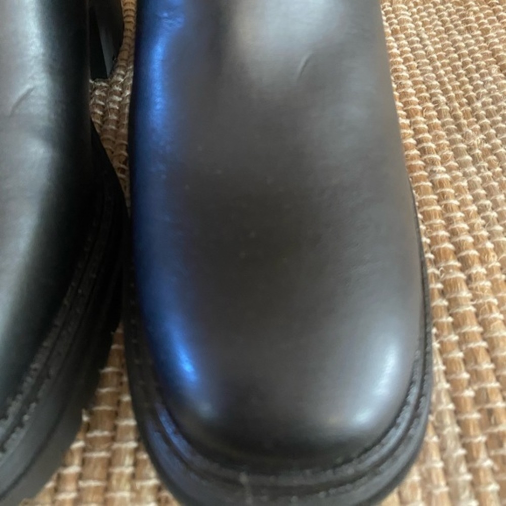 Sam & Libby Black Chunky Heel Boots - Picture 5 of 12